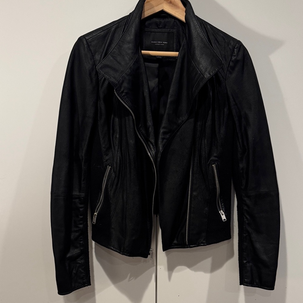 Marc New York Black Leather Jacket